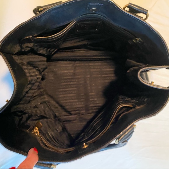 Prada Midnight Blue Leather Handbag - Picture 3 of 8